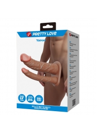 Реалистичная полая насадка на член для двойного проникновения Yairon - 17,5 см. - Baile - купить с доставкой в Ставрополе
