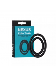 Черное двойное эрекционное кольцо Nexus Enduro Double - Nexus Range - в Ставрополе купить с доставкой