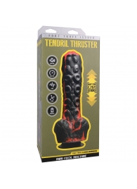 Черно-красная мини-машина на присоске Tendril Thruster - 21,6 см. - Doc Johnson - купить с доставкой в Ставрополе