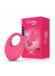 Розовое интерактивное эрекционное виброкольцо Leo - Easy toys - в Ставрополе купить с доставкой