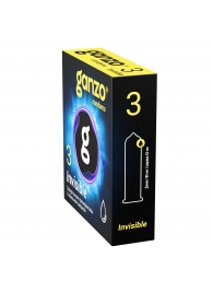 Супертонкие презервативы Ganzo Invisible - 3 шт. - Ganzo - купить с доставкой в Ставрополе