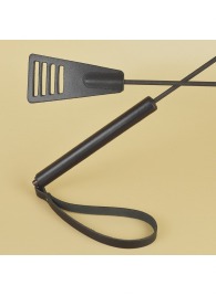 Черный кожаный стек «Сириус» - 60 см. - Sitabella - купить с доставкой в Ставрополе