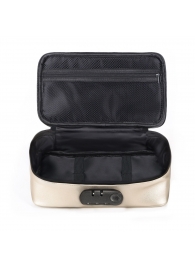 Золотистая сумочка для хранения игрушек Discreet Box - Dorcel - купить с доставкой в Ставрополе