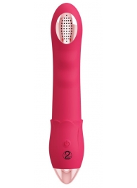 Малиновая насадка на душ с вибрацией Showers to orgasm - 20,1 см. - Orion - купить с доставкой в Ставрополе