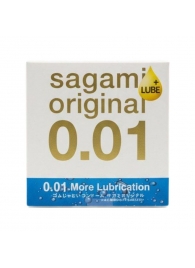 Увлажнённый презерватив Sagami Original 0.01 Extra Lub - 1 шт. - Sagami - купить с доставкой в Ставрополе