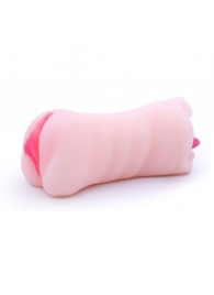 Телесный двусторонний мастурбатор - вагина и ротик - Boys of Toys - в Ставрополе купить с доставкой Телесный двусторонний мастурбатор - вагина и ротик - Boys of Toys - в Ставрополе купить с доставкой