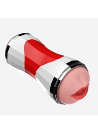 Двусторонний мастурбатор в колбе Power Grip Cup - вагина и ротик - Boys of Toys - в Ставрополе купить с доставкой Двусторонний мастурбатор в колбе Power Grip Cup - вагина и ротик - Boys of Toys - в Ставрополе купить с доставкой