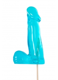 Голубой леденец в форме члена со вкусом блю кюрасао - 173 гр. - Sosuчki - купить с доставкой в Ставрополе