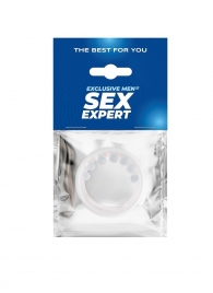 Эрекционное кольцо с мягкой стимулирующей насадкой - Sex Expert - в Ставрополе купить с доставкой