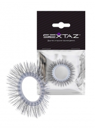 Круглое эрекционное кольцо с «ресничками» - Sextaz - в Ставрополе купить с доставкой