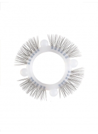 Эластичное кольцо с «ресничками» и 4 шариками - Sextaz - в Ставрополе купить с доставкой