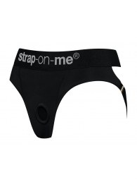 Черные трусики для насадок Heroine Lingerie Harness - size XL - Strap-on-me - купить с доставкой в Ставрополе