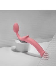 Розовый безремневой страпон Strap-on-me Semi-Realistic Bendable Strap-On size XL - Strap-on-me - купить с доставкой в Ставрополе