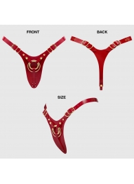 Красный пояс для фиксации насадок Strap-On-Me Leatherette Harness Fabulous - Strap-on-me - купить с доставкой в Ставрополе