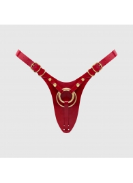 Красный пояс для фиксации насадок Strap-On-Me Leatherette Harness Fabulous - Strap-on-me - купить с доставкой в Ставрополе