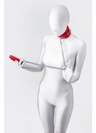 Красный ошейник с подкладкой из меха - ToyFa - купить с доставкой в Ставрополе