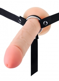 Мужской полый страпон на регулируемых ремешках - 22 см. - Sex Expert - купить с доставкой в Ставрополе