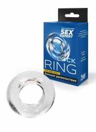 Прозрачное эрекционное кольцо-бублик - Sex Expert - в Ставрополе купить с доставкой