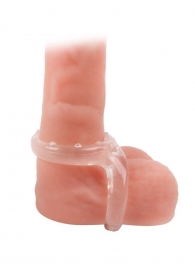 Прозрачное двойное эрекционное кольцо - Sex Expert - в Ставрополе купить с доставкой