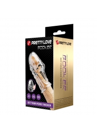 Прозрачная насадка на пенис Booker - 8 см. - Baile - в Ставрополе купить с доставкой