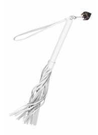 Белая кожаная плеть - 50 см. - Pecado - купить с доставкой в Ставрополе