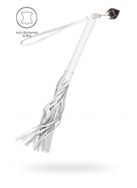 Белая кожаная плеть - 50 см. - Pecado - купить с доставкой в Ставрополе