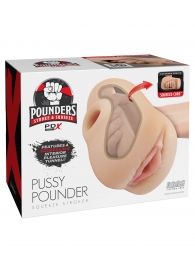 Телесный мастурбатор-вагина Pussy Pounder Squeeze Stroker - Pipedream - в Ставрополе купить с доставкой