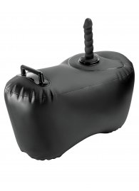 Черное надувное кресло с платформой для фиксации дилдо Body Dock Inflatable Love Seat - Pipedream - купить с доставкой в Ставрополе