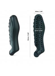 Серая силиконовая насадка на пенис с подхватом Manwan Ryzer - Manwan - в Ставрополе купить с доставкой