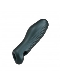 Серая силиконовая насадка на пенис с подхватом Manwan Ryzer - Manwan - в Ставрополе купить с доставкой