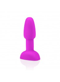 Ярко-розовая анальная пробка с римминг-эффектом Rimming Petite - 12 см. - b-Vibe