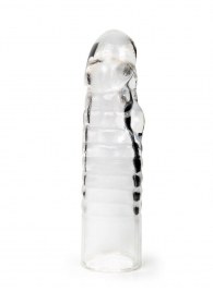 Прозрачная закрытая насадка на член - 15 см. - Sex Expert - в Ставрополе купить с доставкой
