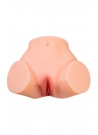 Телесный реалистичный мастурбатор-полуторс с 2 любовными входами - No Name - в Ставрополе купить с доставкой