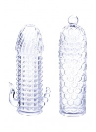 Набор из 2 прозрачных насадок на член Seductive Tickler Sleeves Set - NMC - в Ставрополе купить с доставкой