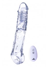 Прозрачная насадка-удлинитель Length Enhancer With Bullet с подхватом - 22,3 см. - NMC - в Ставрополе купить с доставкой