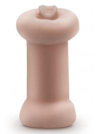 Телесный люминесцентный двусторонний мастурбатор Tasha - Blush Novelties - в Ставрополе купить с доставкой