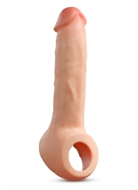 Телесная насадка-удлинитель Thrive 8.75 Inch Realistic Penis Extender Sleeve - 22,2 см. - Blush Novelties - в Ставрополе купить с доставкой