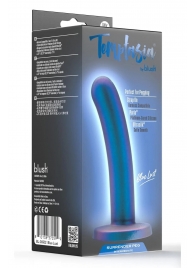 Синяя насадка с гладкой поверхностью Surrender 5.75 Inch Intermediate Pegging Dildo - 14,6 см. - Blush Novelties - купить с доставкой в Ставрополе