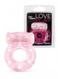 Розовое эрекционное виброкольцо с бабочкой - 1137 - в Ставрополе купить с доставкой