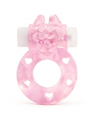 Розовое эрекционное виброкольцо в форме зайчика - 1137 - в Ставрополе купить с доставкой