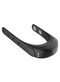 Черное эрекционное виброкольцо на ремешках - Boys of Toys - в Ставрополе купить с доставкой