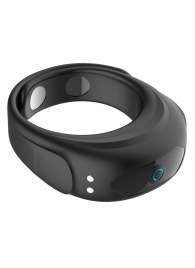 Черное эрекционное виброкольцо на ремешках - Boys of Toys - в Ставрополе купить с доставкой