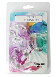Набор из 3 эрекционных прозрачных колец - Boys of Toys - в Ставрополе купить с доставкой
