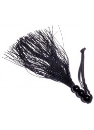 Черная силиконовая плетка - 25,4 см. - Boys of Toys - купить с доставкой в Ставрополе