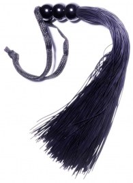 Черная силиконовая плетка - 25,4 см. - Boys of Toys - купить с доставкой в Ставрополе