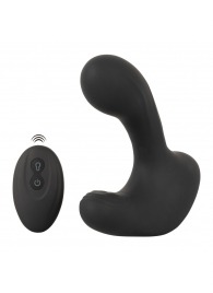 Черная анальная вибропробка с функцией расширения RC Butt Plug with 3 functions - Orion - в Ставрополе купить с доставкой