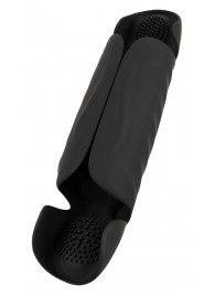 Черный вибромастурбатор с трехточечной стимуляцией Penis Trainer with 3 Point Stimulation - Orion - в Ставрополе купить с доставкой