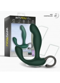 Зеленый вибромассажёр простаты Greeny - 12,8 см. - Intoyou - в Ставрополе купить с доставкой