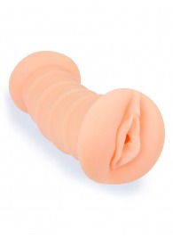 Телесный двусторонний мастурбатор с вибропулей и эрекционными кольцами в комплекте - Sexy Girl - в Ставрополе купить с доставкой