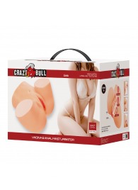 Телесный мастурбатор Liora с 2 любовными тоннелями - Baile - в Ставрополе купить с доставкой